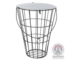 Trixie Hanging Hay Manager With Lid Metal for Small Animals - 9x16x21cm