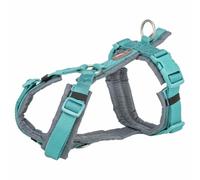 Trixie harness for dog premium trekking aqua blue/graphite grey 62-74x2,5cm