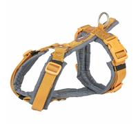TRIXIE Harness for Dogs Premium Trekking Curry Yellow/Graphite Grey