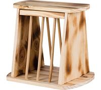 TRIXIE Hay Rack with Lid, Wood/Flamed, 61193