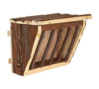 Trixie Hay Rack Wood 20X15X17Cm For Rodents - Feeding Station For Hay & Grass