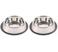 Trixie Heavy Weight Stainless Steel Dog Bowl, 0.9 Litre (Pack of 2)