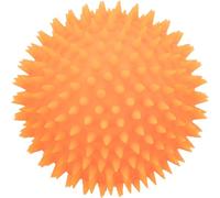 TRIXIE Hedgehog Ball Dog Toy - with Squeaker - for Fetch and Chew Games - Orange - ø 10 cm - Vinyl - 3412