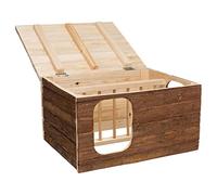 TRIXIE Hilke House, With Hay Manger, Bark Wood, 40 x 23 x 32 cm, 2515 kg