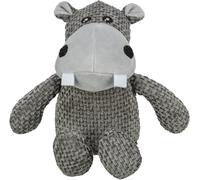 TRIXIE Hippo Plush Pet Toy | Soft and Cuddly Plush Toy with Built-in Squeaker | Interactive and Comfortable Play | Soft and Comfortable Chew Toy for All Breeds