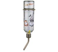 Trixie Small Animal Glass Water Bottle – Honey and Hopper – Bite-proof – 500 ml