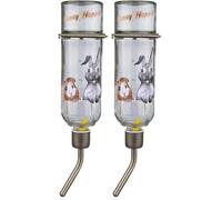 Trixie Honey and Hopper Glass Water Bottle, 500 ml (Pack of 2)