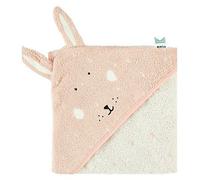 Trixie Hooded towel | 75x75cm - Mrs. Rabbit - Kids - Baby - Soft, Pink
