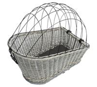 Trixie Dog Bicycle Basket with Lattice for Bike Racks Grey - 35 × 49 × 55 cm