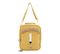 Trixie Insulated Thermal Bread Bag with Shoulder Strap, Front Pocket with Zip, Name Tag, for Children at School, Nursery and Crib (Mr. Lion)