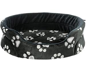 TRIXIE Jimmy Bed, Oval, 65 × 55 cm, Black