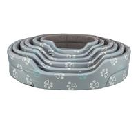 Trixie Jimmy Dog Bed, Grey, Cotton and Fleece, with Reversible Cushion and Non-Slip Base, 45 x 45 x 33 cm (65 x 55)