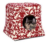 Trixie Jules 36341 Cuddly Cave 35 × 33 × 35 cm, Cream/Red