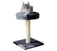 Trixie Junior Cat Tree Tarifa Black/Grey 52Cm With Plush