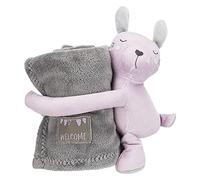 Trixie Junior cuddly set blanket/rabbit, plush, 75 × 50 cm, grey/light lilac - 37111