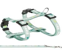 TRIXIE - Junior harness for puppies with lead Dimensions: 23-34 cm/8 mm. Green colour. - TR-15345, small/medium, mint