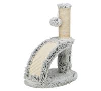 Trixie Junior Scratching Post Winnie White-Black For Cats With Massage Brush