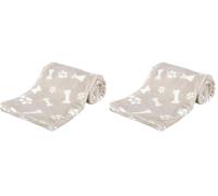 Trixie Kenny blanket for dogs, plush, 75 × 50 cm, beige - 37162 (Pack of 2)