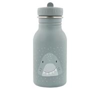 Trixie Drinking Bottle Mr. Shark – 350ml Stainless Steel Kids Bottle, Leakproof, BPA-Free, Grey