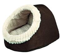 Trixie Timur Cuddly Cave, 35 x 26 x 41cm - Cave Cat Bed 41cm Small Dog Igloo - cave trixie timur cat bed cuddly 35 26 41 cm small dog igloo suede