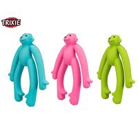 Trixie Latex Squeaky Monkey Dog Puppy Play Toy 25cm Assorted Colours