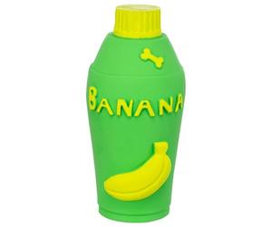 TRIXIE Latex Toy Bottle - Dog Toy with Voice - Flexible Latex - Green - 14.5 cm