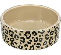 TRIXIE Leo Cat Bowl, Ceramic Feeding Bowl 0.3 L, Ø 12 cm (Assorted Colours) | Modern ceramic feeding bowl for cats, stable, dishwasher safe and easy to clean in everyday life at home