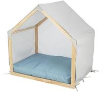 Trixie Cave Lias with Wooden Frame for Dogs Sand/Blue - 88x89x61cm