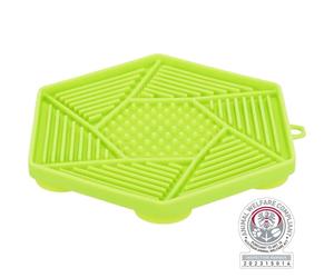 Trixie Lick'n'Snack Mat with Suction Pad for Dogs Lime - 18cm