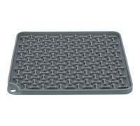 Trixie - Lick'n'Snack Pet Licking Tablecloth, Silicone Licking Tray, 20 x 20 cm, Dark Grey, Non-Slip, Dishwasher and Freezer Safe