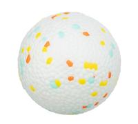 Trixie Light & Strong Bouncy Ball - EPS Dog Toy - Especially Light & Robust - Bouncy - White/Colourful - Diameter 6.5 cm