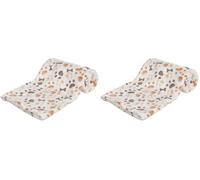 TRIXIE Lingo Blanket, 10 x 75 cm, White/Beige (Pack of 2)