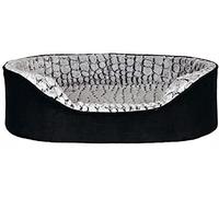 TRIXIE Lino Vital Dog Bed, 83 x 67 cm, Black/Grey