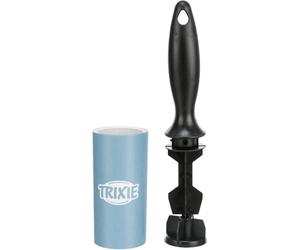 TRIXIE Lint Roller for Upholstery & Textiles - quickly removes animal hair & lint - reusable protective film - plastic - 1 × 60 sheets - 23231