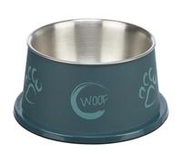 Long-ear Bowl, Stainless Steel, Plastic Coated, 0.9 L/ø 19cm - Bowl Dog Steel - bowl stainless dog steel long ear food water spaniel trixie type