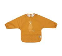 Trixie Long Sleeve Bib - Mr. Fox - Mealtime Essential - 6m+ - Waterproof Bib - OEKO-TEX-Certified - Orange