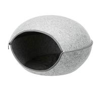 TRIXIE Luna Cuddly Cave, Felt, 58 x 39 x 54 cm, Light Grey, 1.01 kg