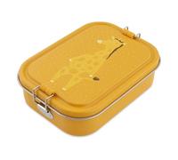 Trixie Lunch Box Stainless Steel Nursery Silicone Lunch Box Nursery Dino | Large Metal Lunch Box, Flat Tin Lunch Box for Children from 2 Years, Personalised Gift Girls