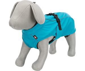 TRIXIE mackintosh Vimy for dogs size L turquoise - belly circumference 60 - 85 cm, back length 55 cm - dog mackintosh with reflective elements - comfortable & adjustable - 680206