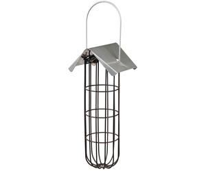 Trixie Metal 4 Fat Ball Feeder with Roof Black - 11 x 25 x 10cm