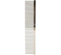 Trixie Metal Comb, 16 cm, Wide Teeth, Black, White