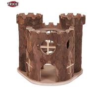 TRIXIE METTI CASTLE NATURAL WOODEN SMALL ANIMAL DWARF HAMSTER MOUSE HOUSE HOME