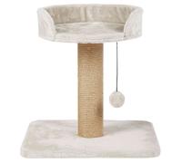 Trixie Mica Cat Scratching Post with Toy on String Sisal Plush 2 Tier Kitten Bed