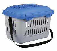 Trixie Midi-Capri Pet Transporter - Light Grey & Blue For Small Pets