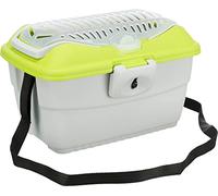 Trixie Mini Capri Transport Box, 40 x 22 x 30 cm, Light Grey/Green