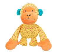 Trixie Monkey Fabric Dog Toy - Noiseless - Soft Polyester - Yellow - 27cm