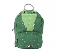 Trixie Mr. Crocodile Backpack, Green, S (4L, Cotton, Waterproof, Adjustable Strap, Animal Themed, Daypack Backpack)