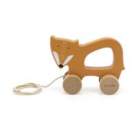 Trixie Mr. Fox Pull Along Toy - FSC-Certified Wood - 12m+ - Orange