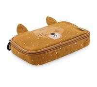 Trixie - Mr. Tiger Orange Rectangular Pencil Case - 20 x 12 x 5 cm, 1 L, Zipper Closure, Top Handle, Animal Print, Unisex, Orange