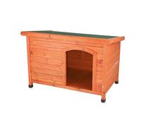 TRIXIE Natura Classic Dog House, Flat Roof Dog Kennel, Small, 116 x 82 x 79 cm, Brown